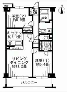 SOCIETY KAKINOKIZAKA ANNEX【5階】の間取り