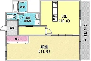 兵庫県神戸市灘区高尾通4丁目【マンション】の間取り
