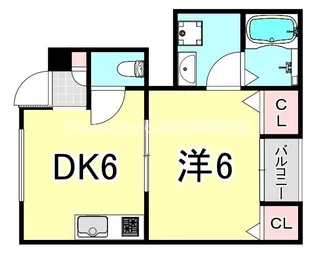 兵庫県尼崎市杭瀬寺島1丁目【アパート】の間取り