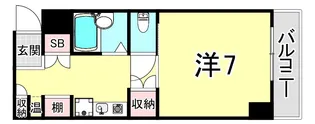 兵庫県西宮市鳴尾町5丁目【マンション】の間取り