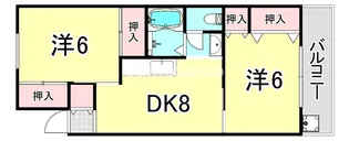 兵庫県尼崎市南塚口町8丁目【アパート】の間取り