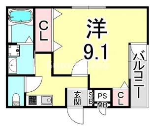 兵庫県神戸市東灘区御影本町8丁目【アパート】の間取り