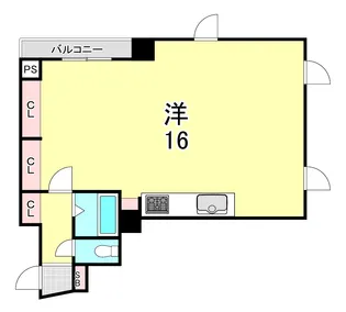 サンロイヤル西宮【3階】の間取り