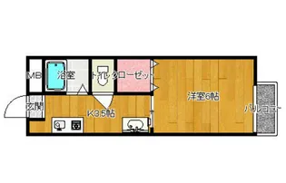 ハイツみのる【1階】の間取り