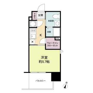 Live Casa県庁前【6階】の間取り