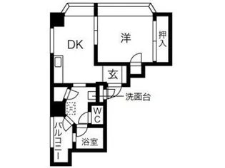 湊川パークハイツ【2階】の間取り