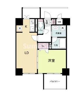 サムティ難波グレイス【8階】の間取り