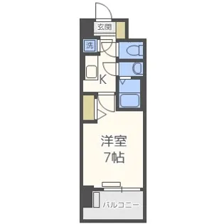 大阪府大阪市西区本田2丁目【マンション】の間取り