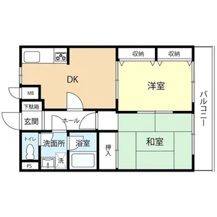 サンシャイン諸岡【2階】の間取り