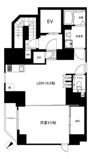 クリアルプレミア恵比寿【4階】の間取り