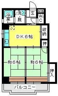 福岡県福岡市博多区博多駅東1丁目【マンション】の間取り