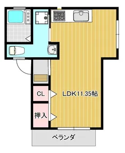 湊川第3マンション【2階】の間取り