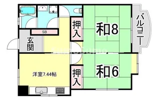 Rhapsody In Red【1階】の間取り