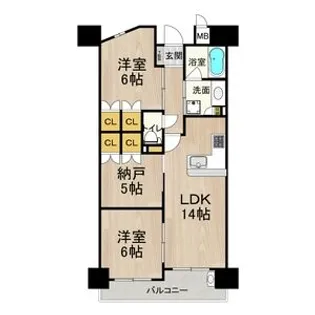 フロンティアタワー日本橋(旧:CITY SPIRE日本橋)【4階】の間取り