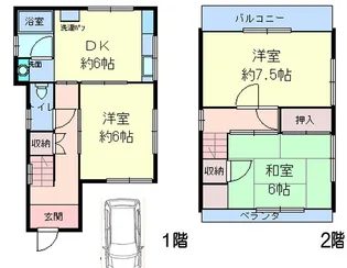兵庫県神戸市長田区檜川町2丁目【一戸建】の間取り