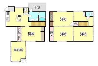 兵庫県神戸市長田区御船通1丁目【一戸建】の間取り