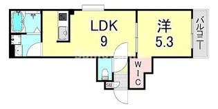 兵庫県西宮市東鳴尾町1丁目【アパート】の間取り