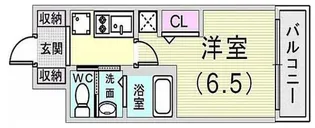 兵庫県神戸市兵庫区佐比江町【マンション】の間取り