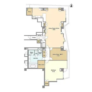 プレステージレジデンス白金長者丸【1階】の間取り