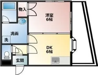 グレース一番館【1階】の間取り