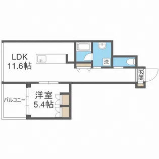 オービットステージ北堀江【2階】の間取り