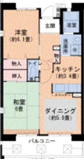 URパークタウン西武庫 11号棟【6階】の間取り