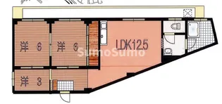 赤峯マンション【2階】の間取り