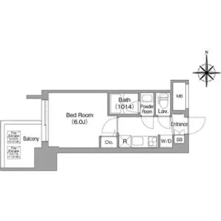 コンフォリア・リヴ大阪本町【15階】の間取り