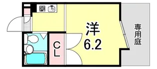ジョイ甲子園【1階】の間取り