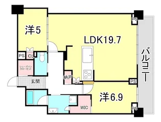 ベイシティタワーズ神戸WEST【11階】の間取り