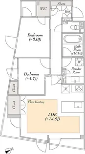 ルミークスイート恵比寿【3階】の間取り