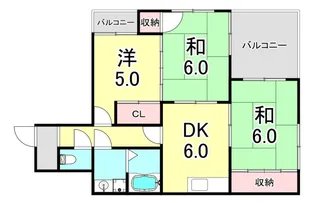3DKの間取り画像