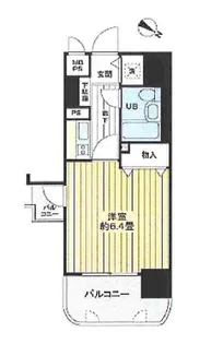 ライオンズマンション三宮東第2【11階】の間取り