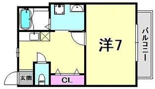 兵庫県神戸市中央区神若通6丁目【マンション】の間取り