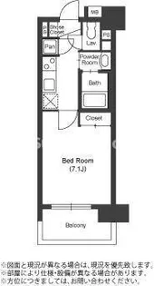 WillDo中洲【2階】の間取り