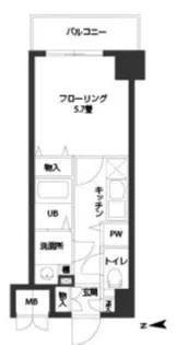 大阪府大阪市浪速区敷津西1丁目【マンション】の間取り