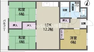 プレシャスコーラル【5階】の間取り