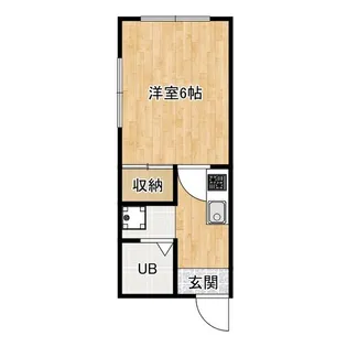 高取山町アパート⑤【2階】の間取り