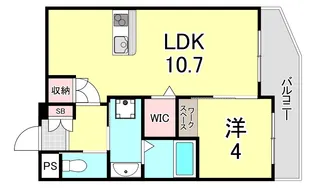 センプレヴィータさくら夙川【2階】の間取り