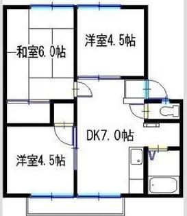 ウィンディア【2階】の間取り