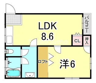 平和マンション【4階】の間取り