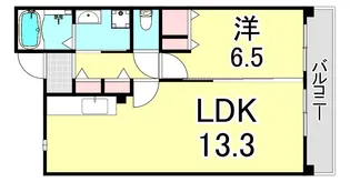 UR浜甲子園なぎさ街 27号棟【1階】の間取り