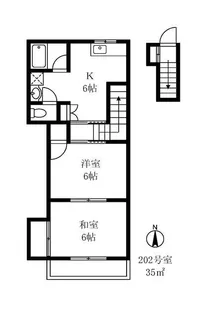 北村方【2階】の間取り