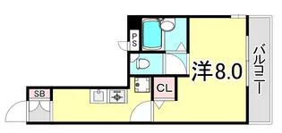 兵庫県西宮市池田町【マンション】の間取り