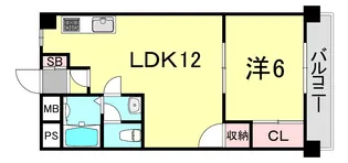 リアライズ御影【3階】の間取り