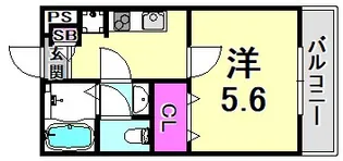 兵庫県神戸市中央区野崎通7丁目【マンション】の間取り