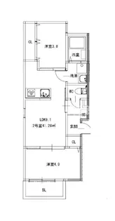 Hale Lea笹原【1階】の間取り