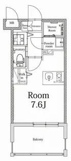 エンクレストALIVE白金【9階】の間取り