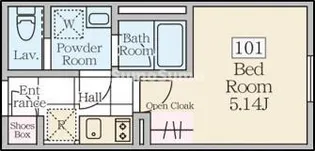 REVERESIDENCE三軒茶屋【1階】の間取り