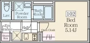 ReveResidence三軒茶屋【1階】の間取り